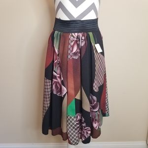 Viviana Gabeiras Floral Print Skirt NWT